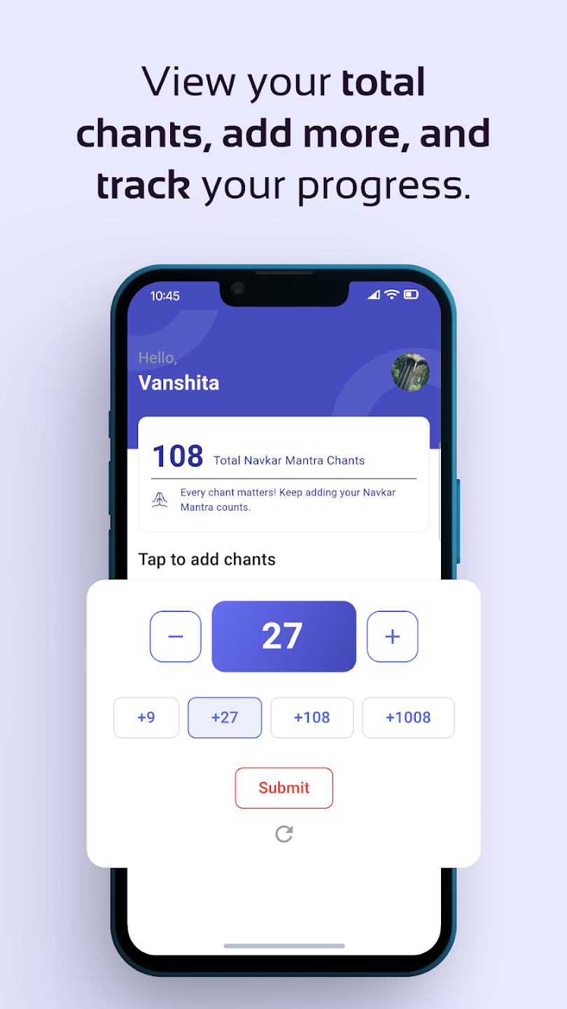 Navkar Mantra App — screen 2